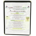 Bonded Leather 1 Panel Classic Menu Cover (5 1/2"x8 1/2")